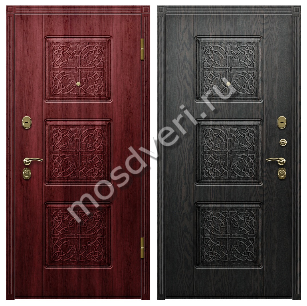 Утепленная металлическая дверь в квартиру с покрытием винорит - купить от производителя Мосдвери Утепленная металлическая дверь в квартиру с покрытием винорит
